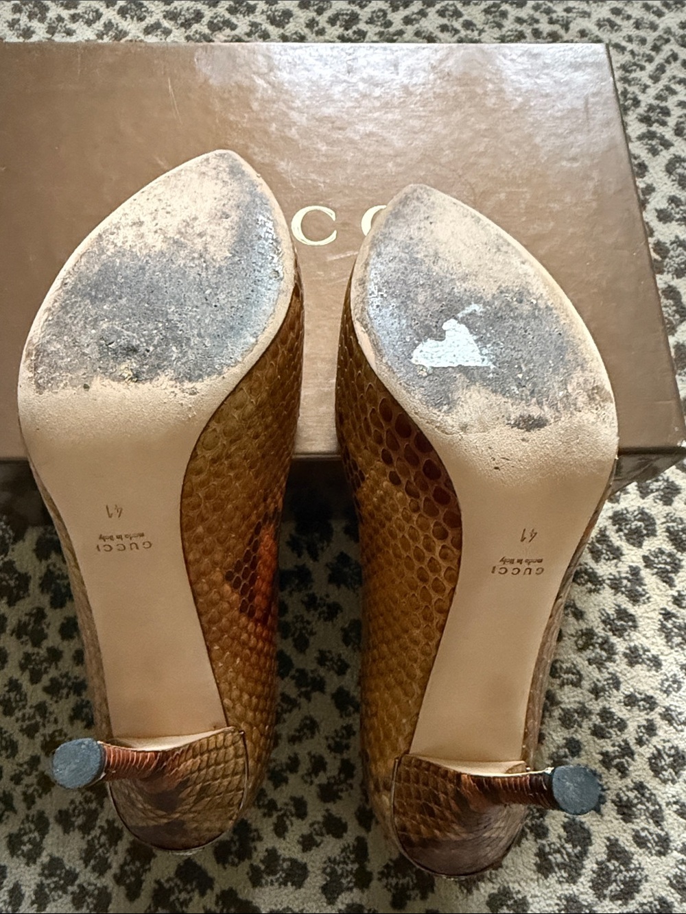 Gucci Python Heels - Picture 6 of 10